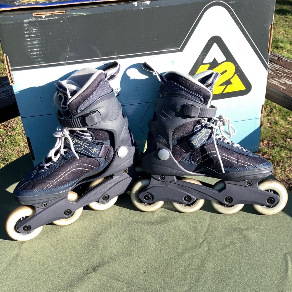 K2 Women's Inline Skates In Navy With Gray Accents Size 7 View 3